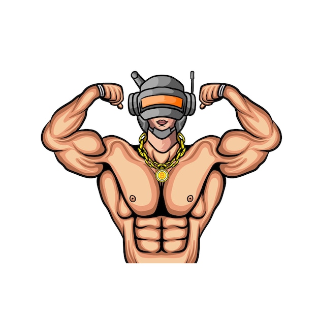 Vetor musculoso_man_logo