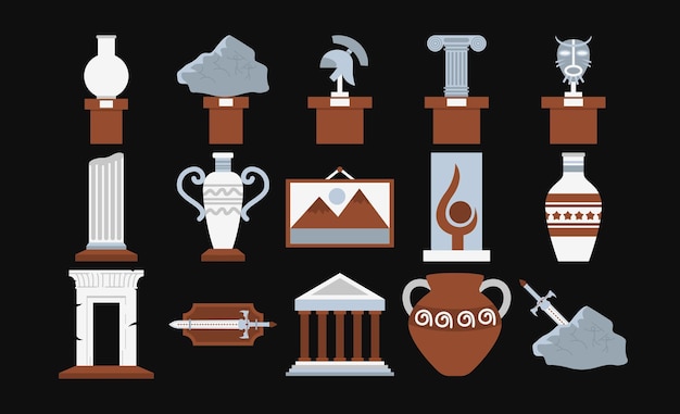 Museum Things Illustration Pack