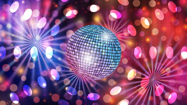 Música tema dança clube festa de noite fundo vetor colorido