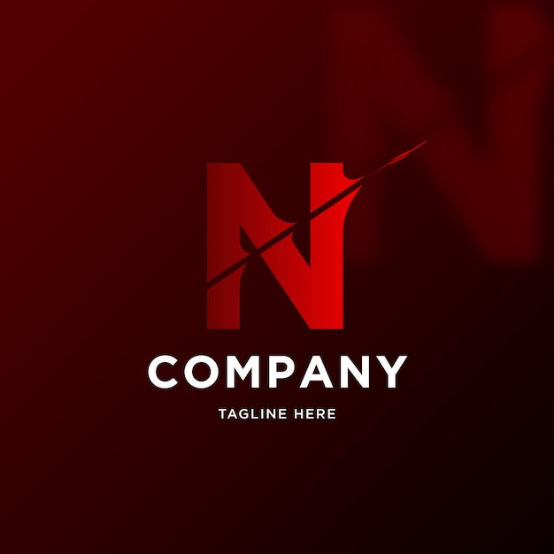 N letter template logo