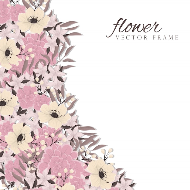 Na moda padrão Floral sem emenda em ilustração vetorial