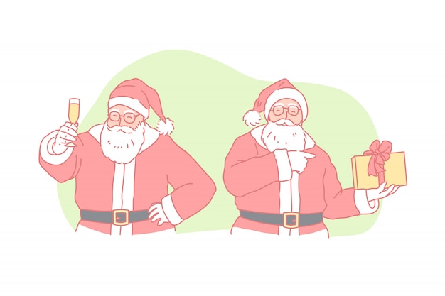 Natal, ano novo, férias, conceito de papai noel