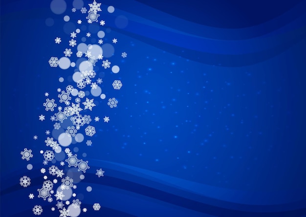 Natal de fundo com flocos de neve brancos