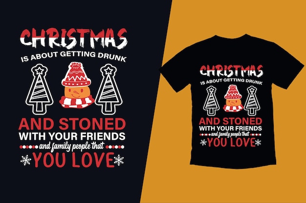 Vetor natal é sobre design de camisa de natal