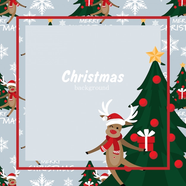 Natal feriado temporada sem costura padrão.