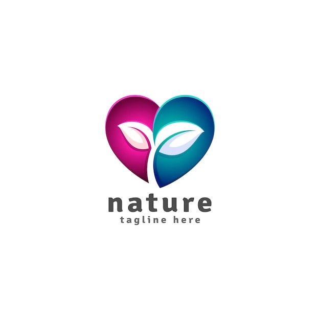 Nature lover - modelo de logotipo ambientalista