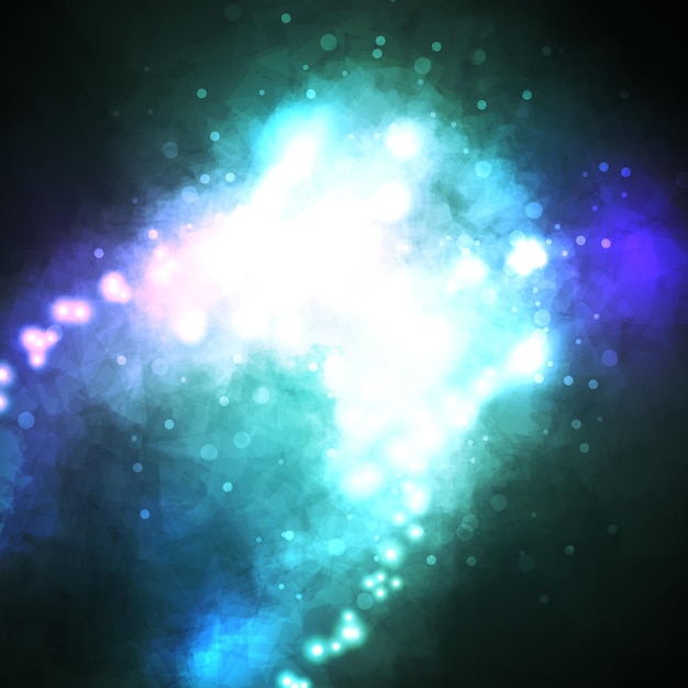 Vetor nebulosa de formação de estrelas de fundo estrelado