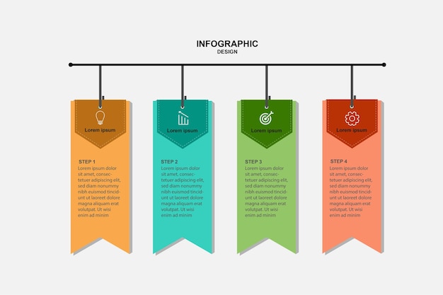 Negócio de design de modelo de infográfico