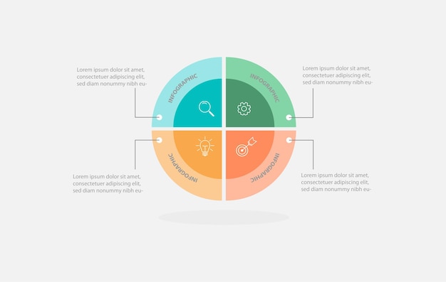 Negócio de design de modelo de infográfico