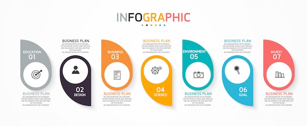 Negócio de diagrama de design infográfico