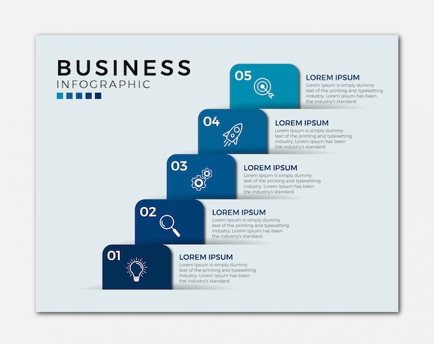 Vetor negócios infográfico design ícones opções ou etapas