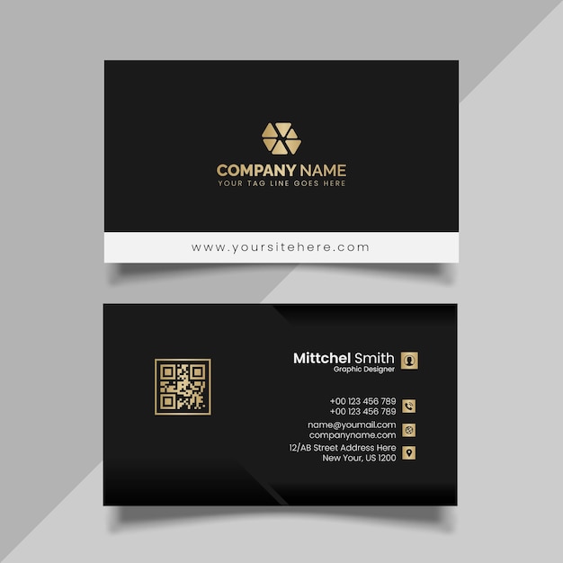 Negócios Luxury Design de cartão