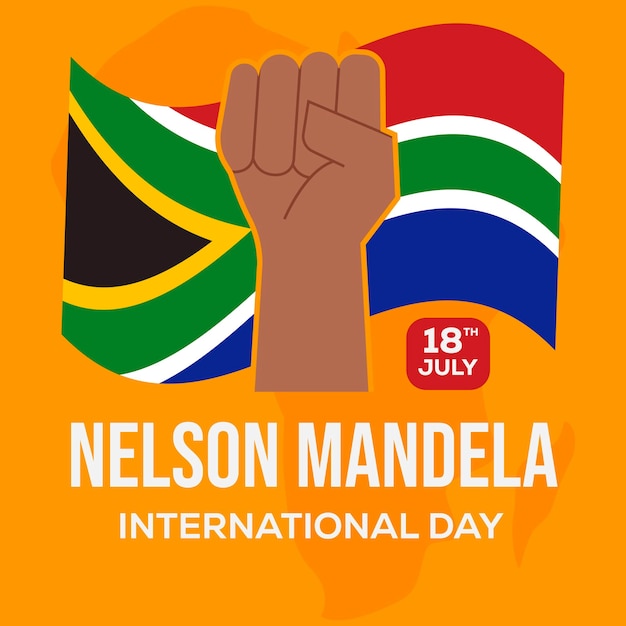 Nelson Mandela International Day illustration design