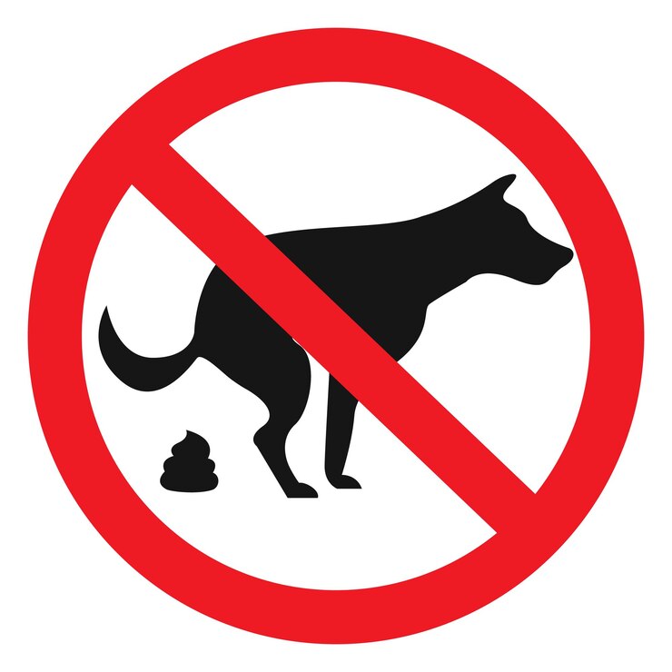 Vetor nenhuma ilustração de símbolo de vetor de cocô de cachorro isolada no fundo branco