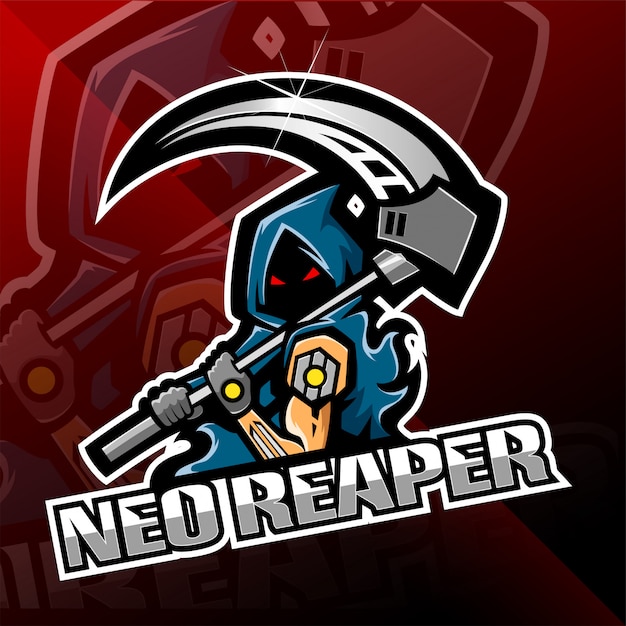 Neo reaper logotipo mascote design