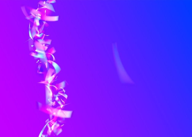 Neon tinsel iridescent confetti glitter foil blur abstract te