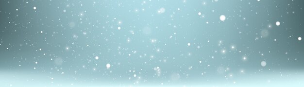 Nevasca de neve, fundo de inverno de natal. Flocos de neve voam isolados em um fundo transparente.
