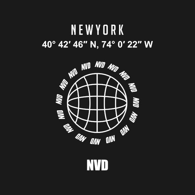 Vetor new york streetwear camiseta desin