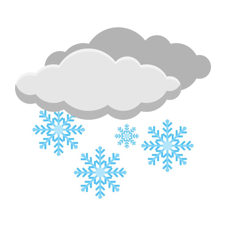 Vetor nimbostratus nuvem de neve