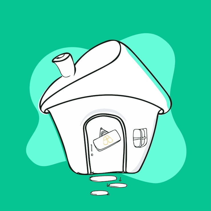 Vetor ninguém volta para casa mais tarde arte de ilustração