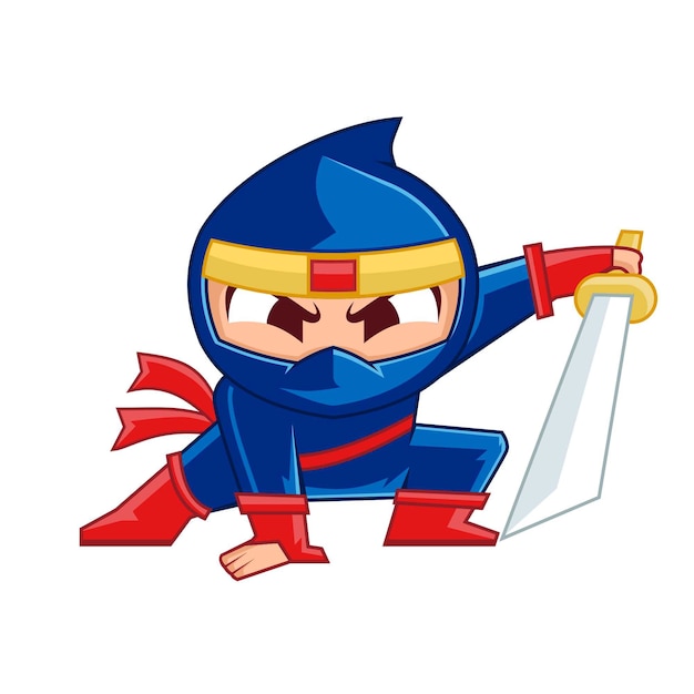 Ninja boy mascot design