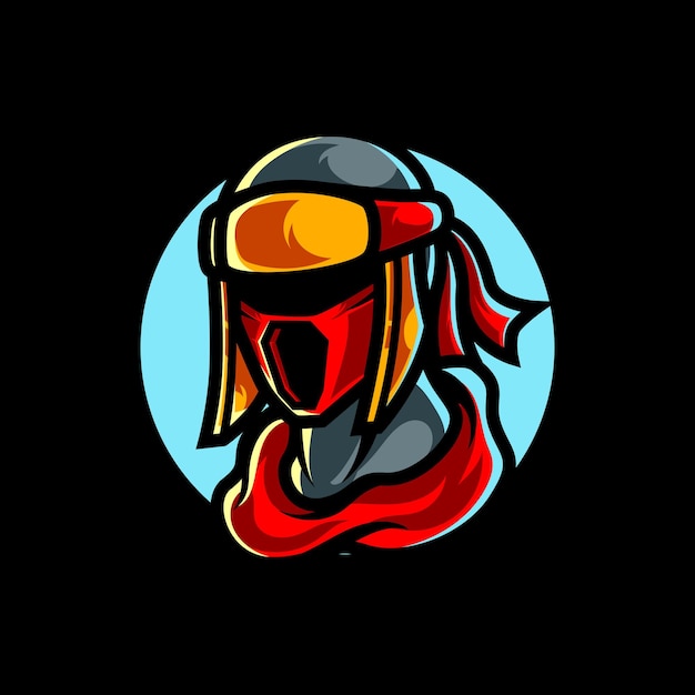 Ninja e sport mascot logo