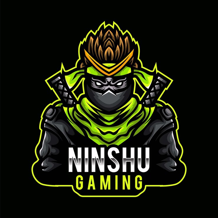 Vetor ninja gaming mascot