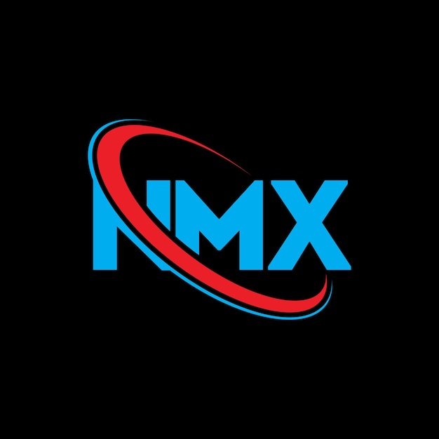 Nmx logotipo nmx letra nmx letra logo design iniciais nmx logo ligado com círculo e maiúsculas monograma logo nmx tipografia para negócios de tecnologia e marca imobiliária