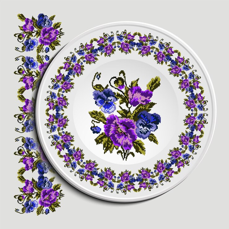 Vetor nomeações de mesa no restaurante prato decorativo