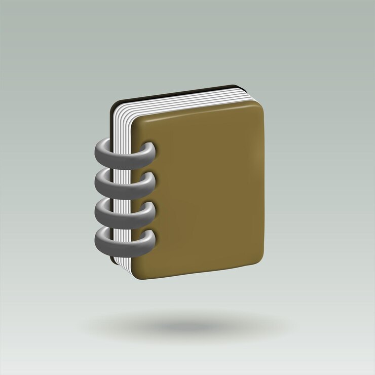 Vetor notebook vector 3d ícone de escritório notebook ilustração 3d