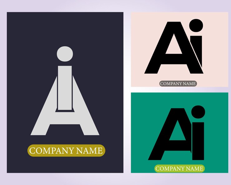Vetor nova best ai criativa inicial logotipo últimoai resumoai vetor último designai design de logotipo monograma