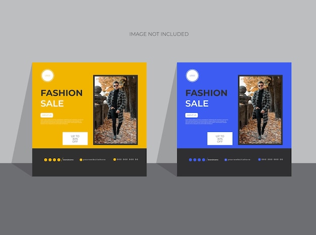 Nova coleção de moda mídia social modelo de postagem do instagram