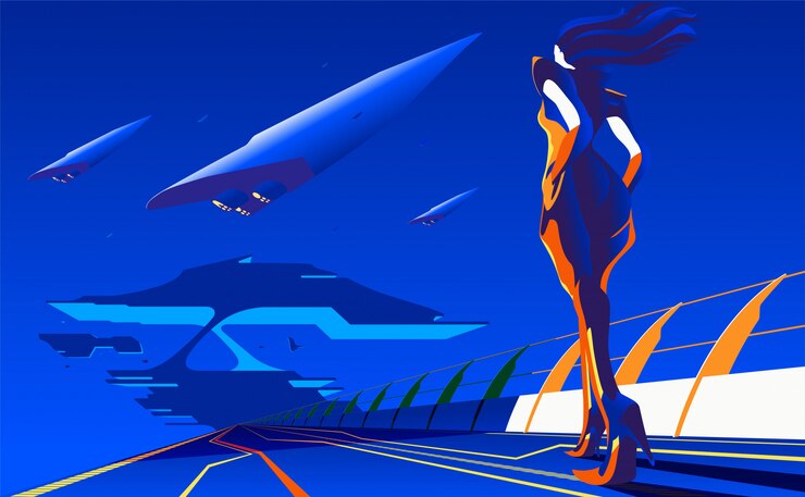 Vetor nova ilustração do conceito de viagem