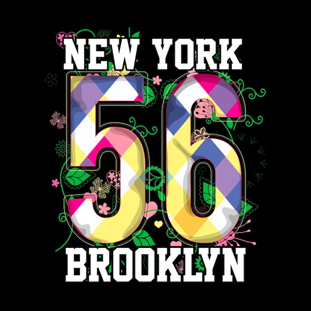 Nova iorque brooklyn camiseta arte vetorial gráfico