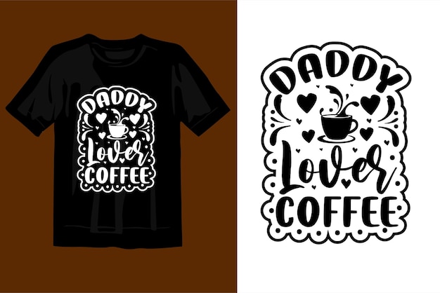 Nova tipografia incrível design de camiseta de café premium engraçado,
