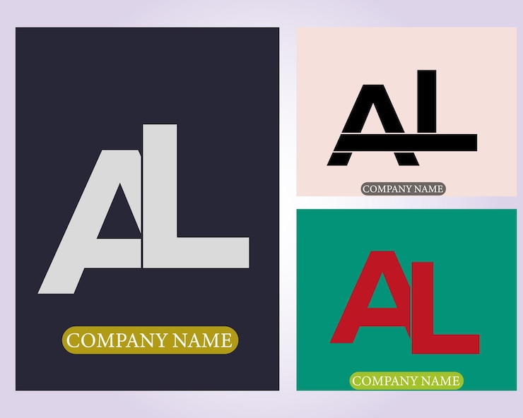 Vetor novo best al inicial criativo último logoal resumoal último vetor designal design de logotipo de monograma