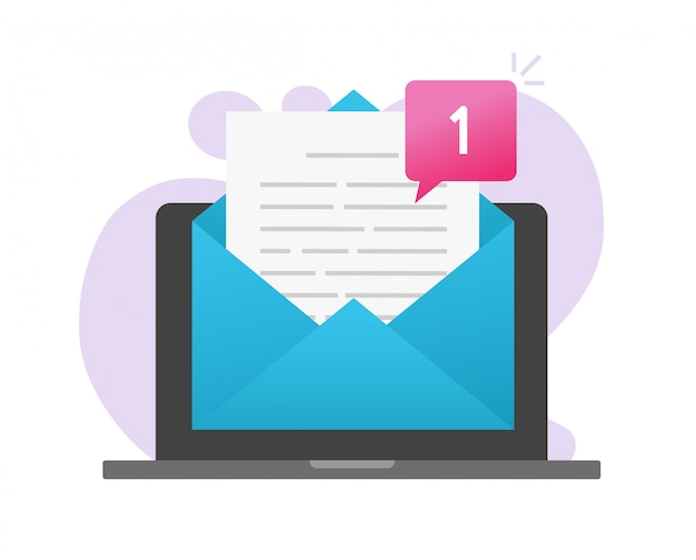 Novo boletim por e-mail ou notificação por carta por correio eletrônico.