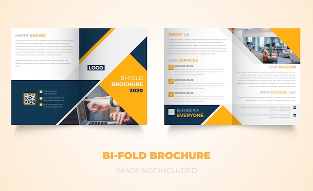 novo design corporativo de brochura dupla