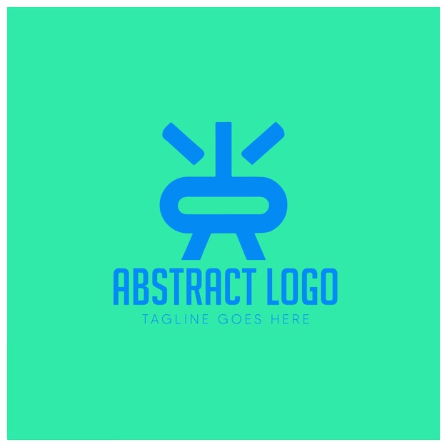 Novo design de logotipo abstrato