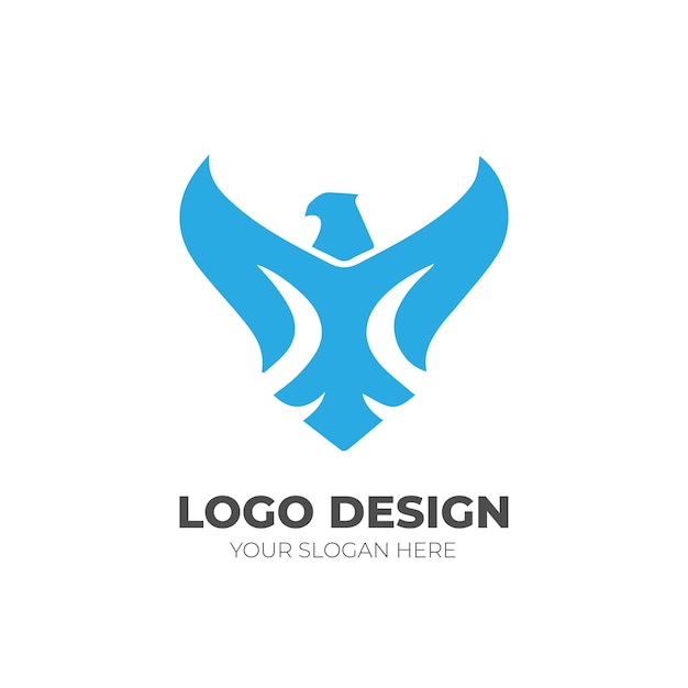 Novo design de logotipo de pássaro moderno