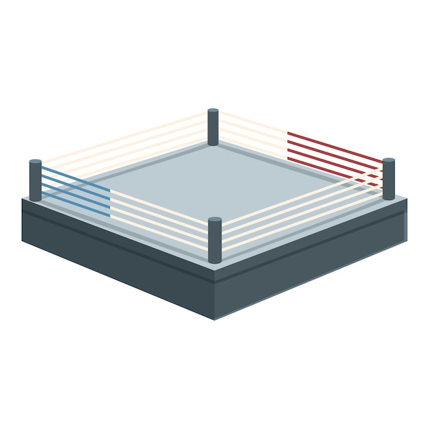Vetor novo ícone de ringue de boxe vetor de desenho animado campo de luta livre