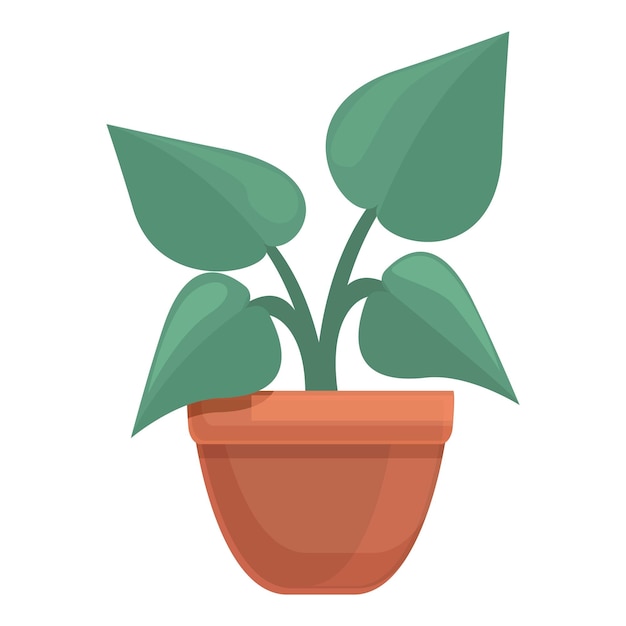 Novo ícone de vaso de planta desenho animado do novo ícone vetor de vaso de planta para web design isolado em fundo branco