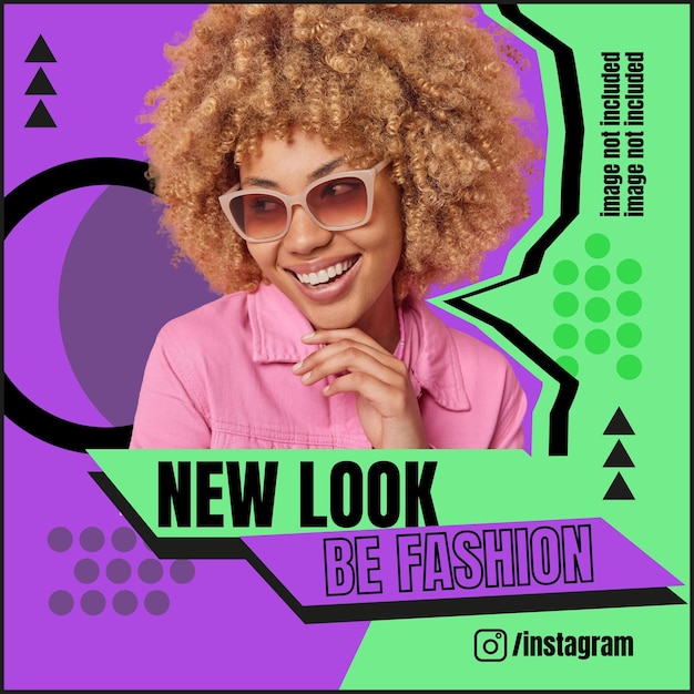 Novo look seja modelo de moda modelo de mídia social