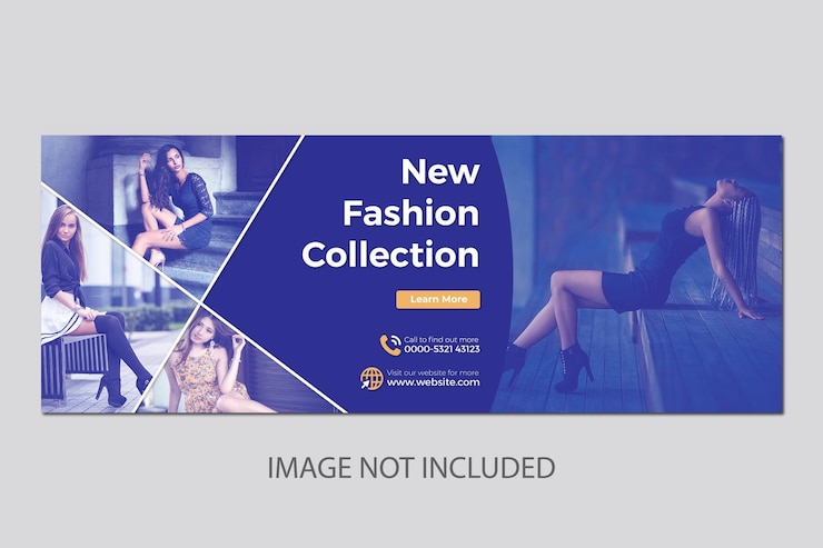 Vetor novo modelo de banner da web de mídia social da coleção de moda