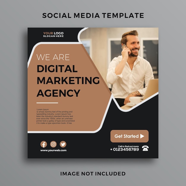novo modelo de marketing de negócios de postagem no instagram
