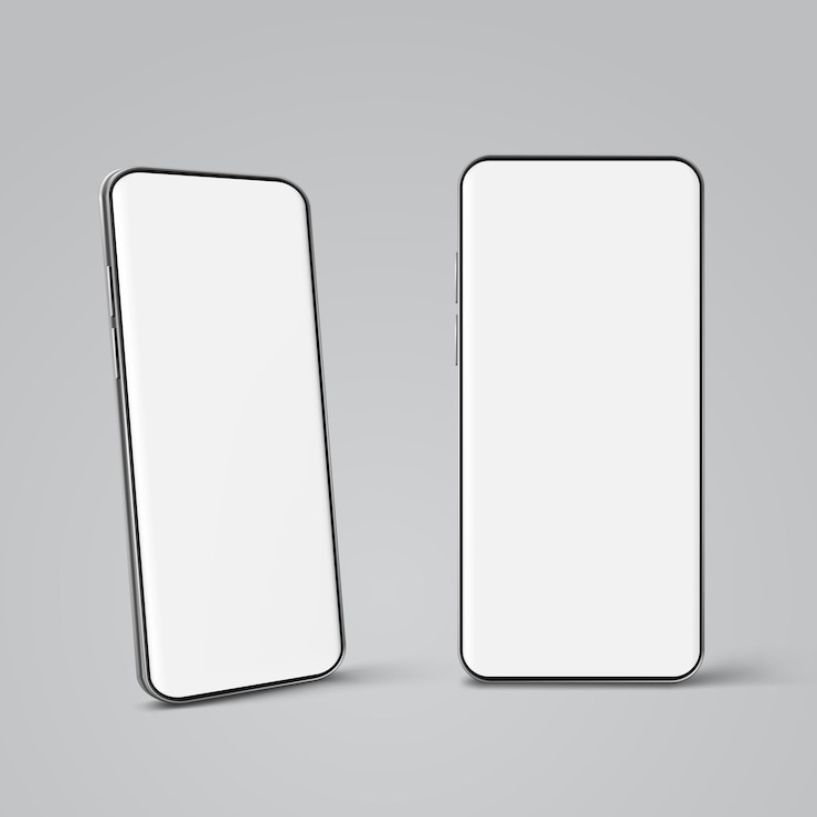 Vetor novo modelo de smartphone a flutuar