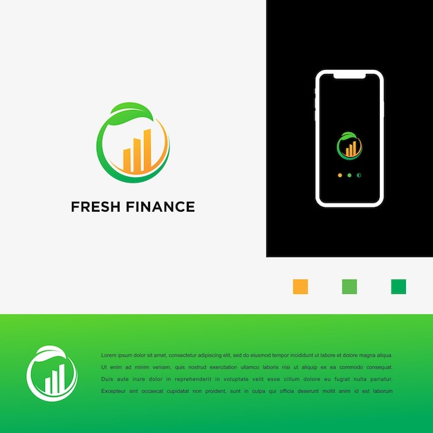 Novos designs de logotipo de finanças