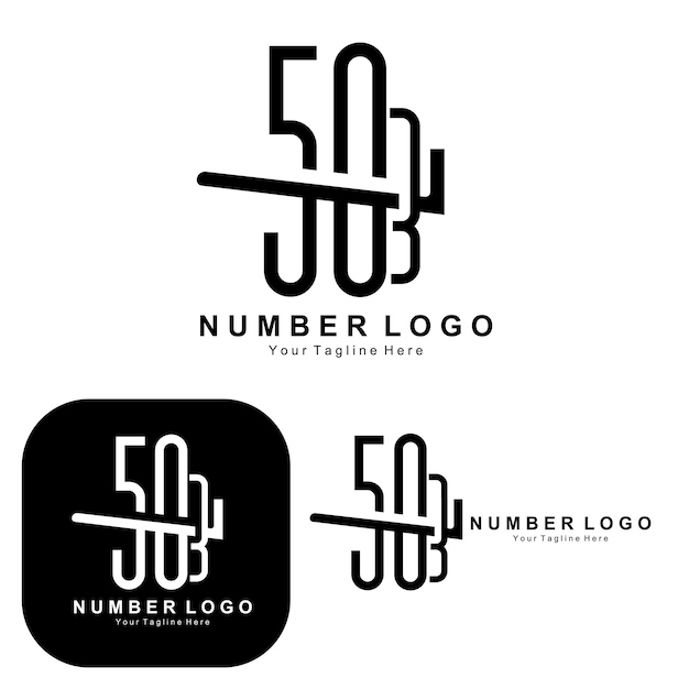 Número 5 cinco design de logotipo premium ícone simples vetor adequado para marca de produto de adesivo de banner da empresa