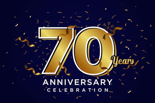 Número de ouro do aniversário de 70 anos