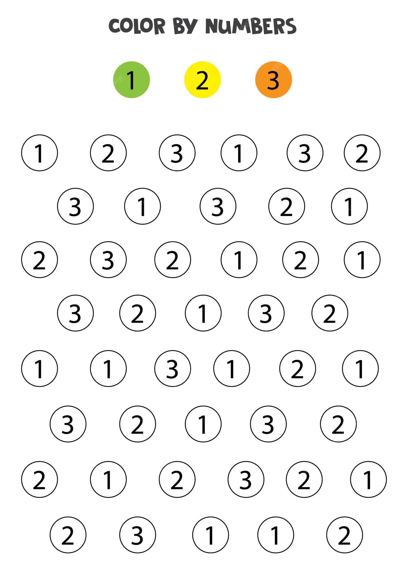 Números de cores de acordo com o exemplo. jogo de matemática para